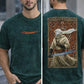 Downshoulder T-shirt  [Acid Wash tee] {Arabic fighter}