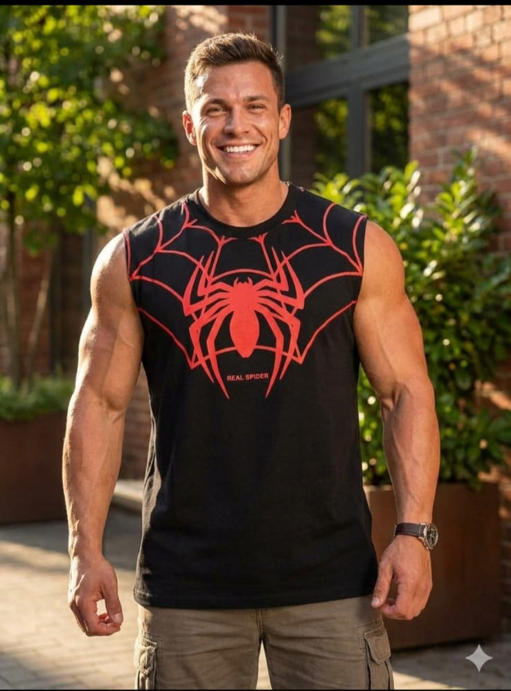 Oversized Tank [Spider PUFF Print]