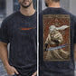 Downshoulder T-shirt  [Acid Wash tee] {Arabic fighter}