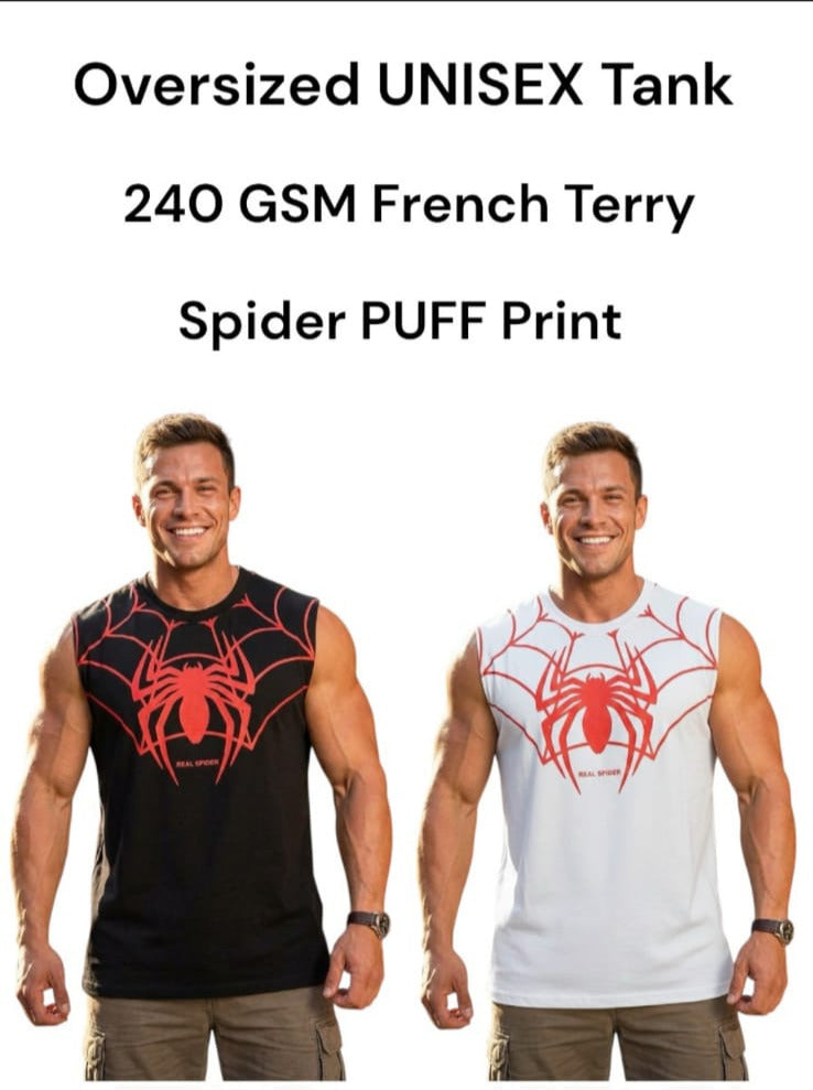 Oversized Tank [Spider PUFF Print]
