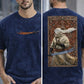 Downshoulder T-shirt  [Acid Wash tee] {Arabic fighter}