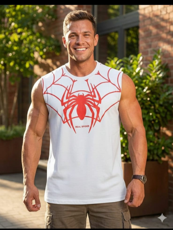 Oversized Tank [Spider PUFF Print]